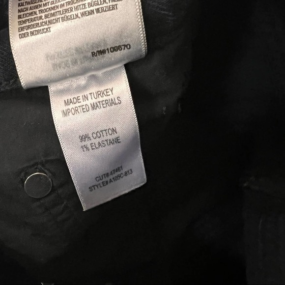 Agolde Remy High Rise Straight Jeans in Caution Wash Size 25 - Picture 10 of 14